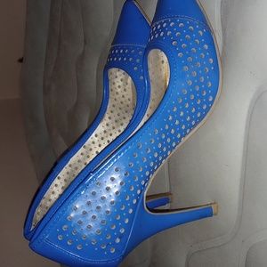 Royal blue pumps